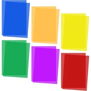 Colored Overlays for Dyslexia, 12Pcs Dyslexia Reading Sheets Dyslexia Reading Strips Dyslexia Tools Colored Transparency Sheets for Kids Dyslexia Irlens ADHD and Visual Stress A5 Size