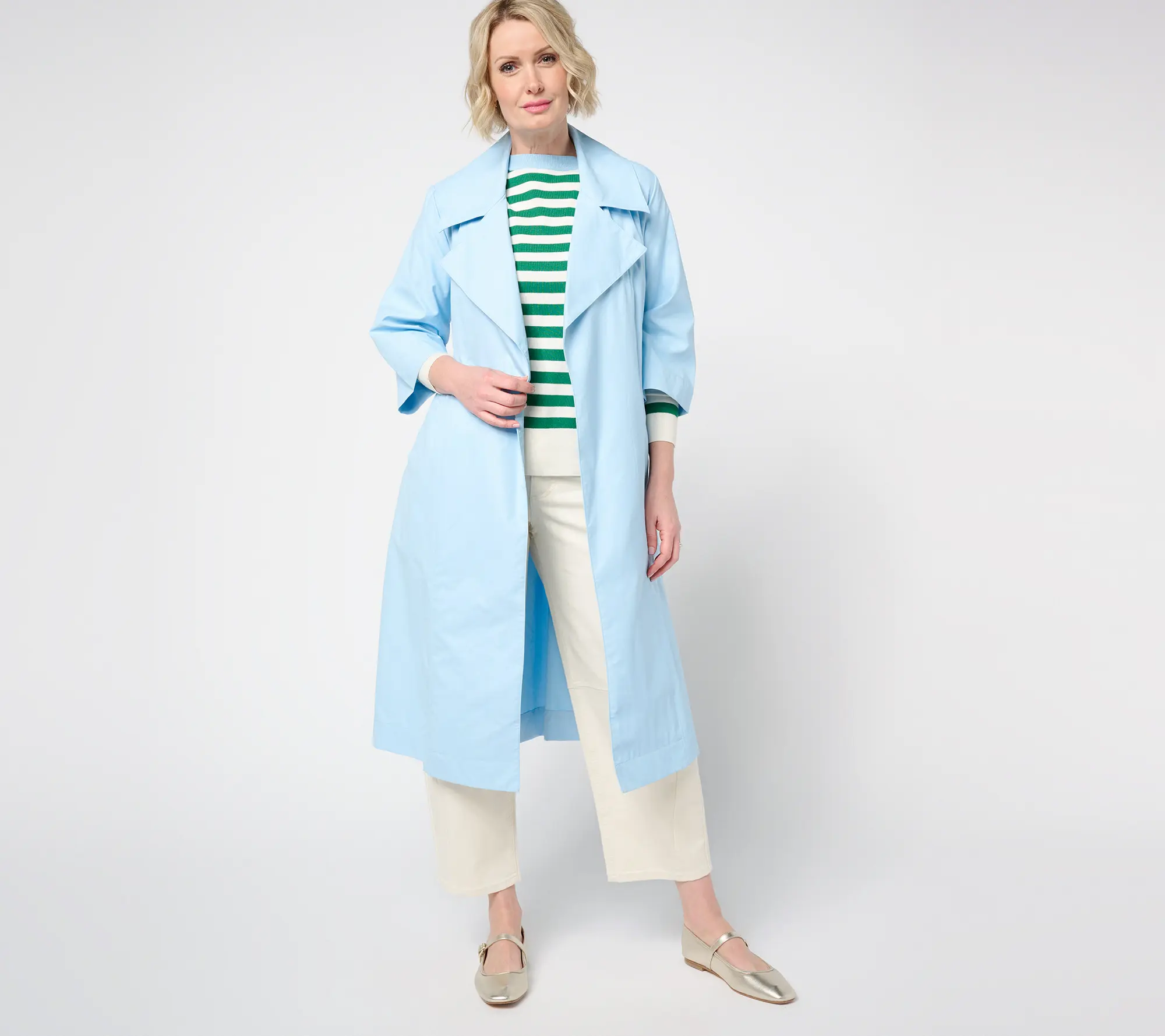 Carla Rockmore Collection Regular Taffetta Trench Coat