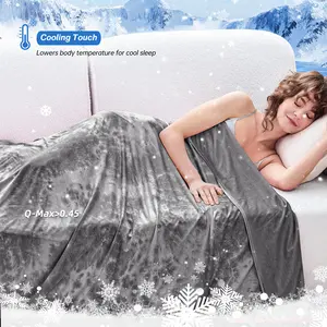 【Deals For You Days】Inhand Cooling Blanket Queen Size, Summer Blankets for Hot Sleepers & Night Sweat, Thin Blanket Cold Cool Lightweight Cooling Blanket for Couch Bed,Breathable Cooling Blanket,Light Blanket for Hot Sleepers,Comfy Bedding,Gift for Summer