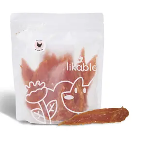 Chicken Jerky Dog Treat – High Protein Low Fat Healthy Snack, Tender Chewy Chicken Strips with Pea Protein, All Natural, Training Reward Treats for Dogs, Hand-Made, Soft Healthy Dog Snack for Small & Senior Dogs, 100g,200g,300g Shelf Life 18M outdoorfun