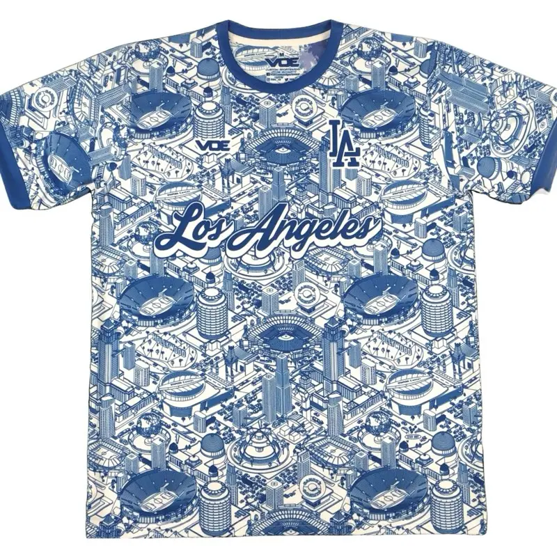 LOS ANGELES CITY "Blue Team" Jersey - Legendary Style for L.A. Events - Represent L.A. History and Culture - Perfect for Sporting Events