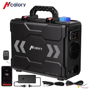 HCALORY 12V Portable Diesel Heater Toolbox 2 Diesel Air Heater 8KW 6L All-in-One Parking Heater with APP Control Work at Altitude Max 20000 ft for Car Trucks RV and camper