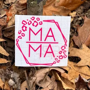 Cheetah Print Mama Car Sticker - Bright, Multi-Size Waterproof Permanent Vinyl Decals, Car Accessories for Smooth Non-Porous Surfaces, Accessories For Car