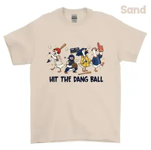 Funny Baseball Shirt, Hit The Dang Ball Duck Goose Tee, Game Day Graphic, Goose Baseball Tee