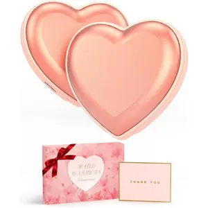 P-Hand Warmers Rechargeable - 2PCS Cute Heart-Shaped 5200mAh Electric Hand Warme