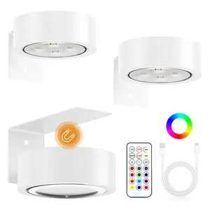 Wall Decor Lights, 12 RGB Colors Rechargeable Picture Lighting for Art Display Photo Frame Poster Painting