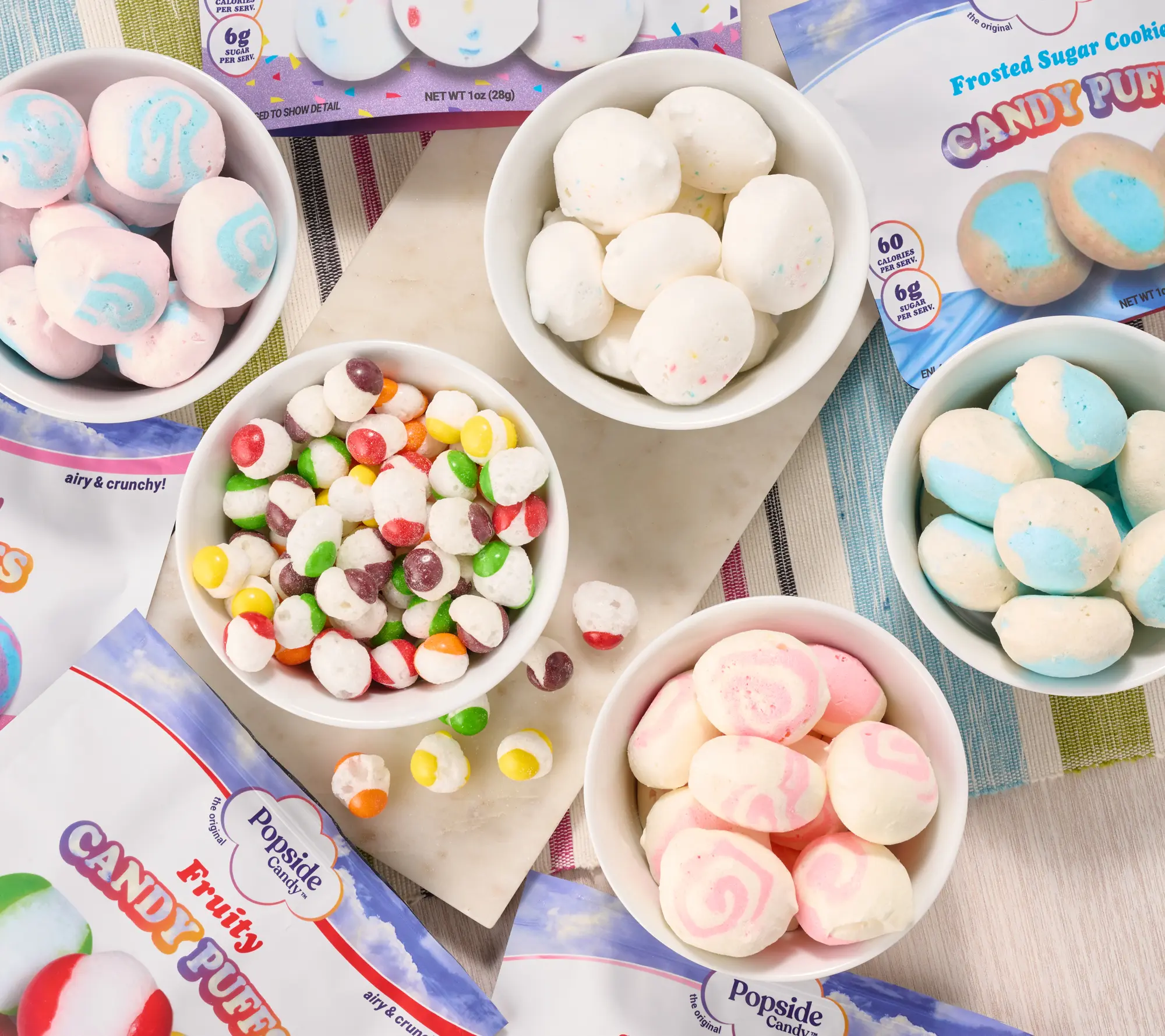 Popside Candy Set of (5) 1oz Freeze Dried Candy Puff Bags Popside Candy Set of (5) 1oz Freeze Dried Candy Puff Bags