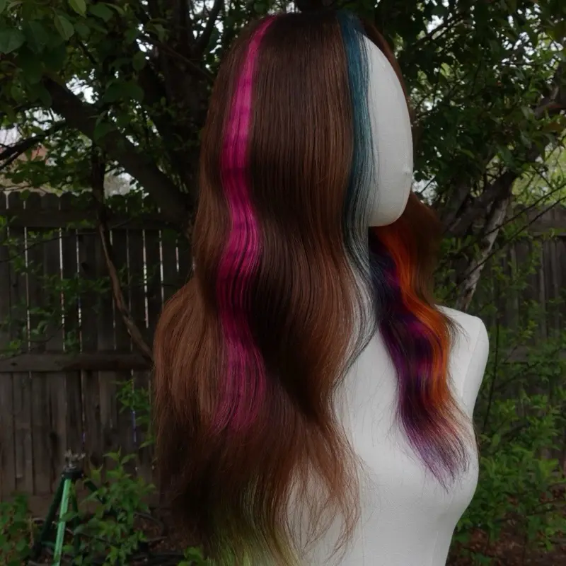 Custom colored wig
