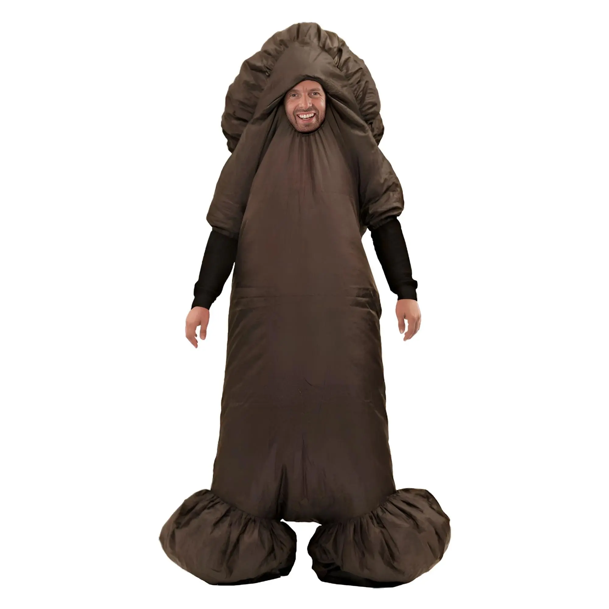 Menswear Inflatable King Dong Penis Adult Costume, Men's Special Occasion Clothing Accessory, Clothes, Hole, Bodysuit