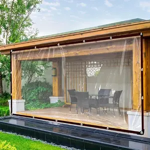 Transparent Waterproof Tarpaulin, Tear-resistant Rainproof Polyethylene Cloth for Garden, Balcony, Outdoor Camping, Multi-purpose Covering Supplies