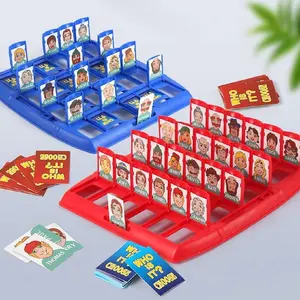 Guess Who Board Game for Kids, 2 Player Logic Puzzle Mystery Game with Character Cards, Family Party Guessing Game, Ages 4-8/6-10