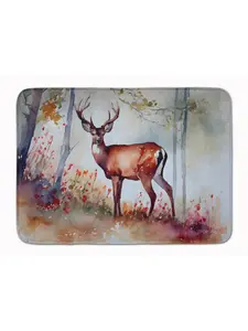 Carolines Treasures DAC2900RUG Deer Memory Foam Kitchen Mat, 19x27 in. - Deer-Inspired, Animal-Inspired, Art-Themed, Cozy, Cushioned Household Textile Rug, Deer-Inspired Kitchen Rugs, Animal-Inspired Kitchen Rugs