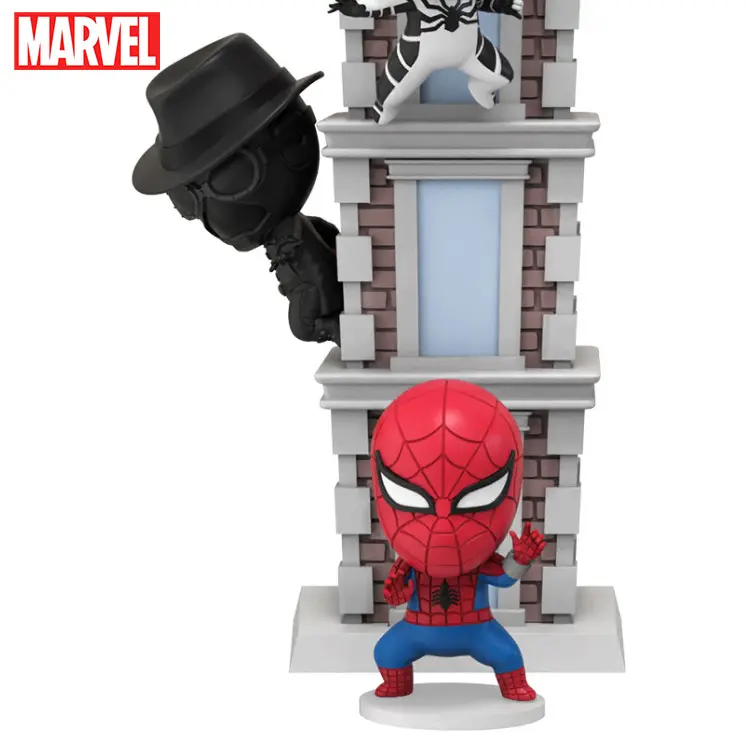 Officially Licensed 1/2PCS Spider-Man Collectible figures PVC Shadow Spider-Man & Japanese Spider-Man Marvel Anime Superhero Figurines Clear Box Display Cool Collectible Toy Desk Decoration Gift
