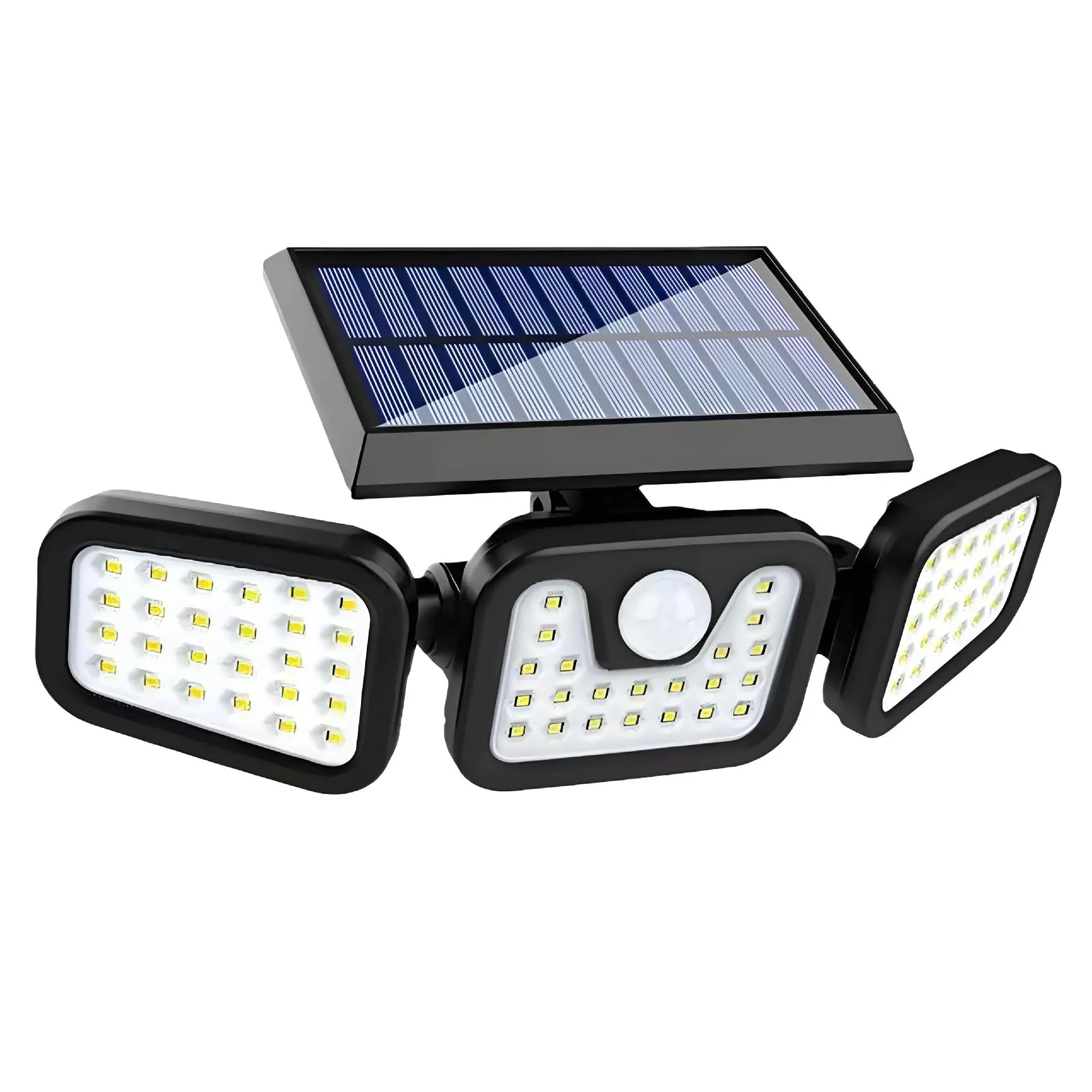 Solar Outdoor Adjustable Floodlight - 3 Adjustable Heads, 180° Wide Lighting Angle, IP65 Waterproof, Remote Control, for Patio, Garage Entry, Black Friday Deal (Sports & Outdoor Camping & Hiking Lights & Lanterns), Solar Outdoor Lights