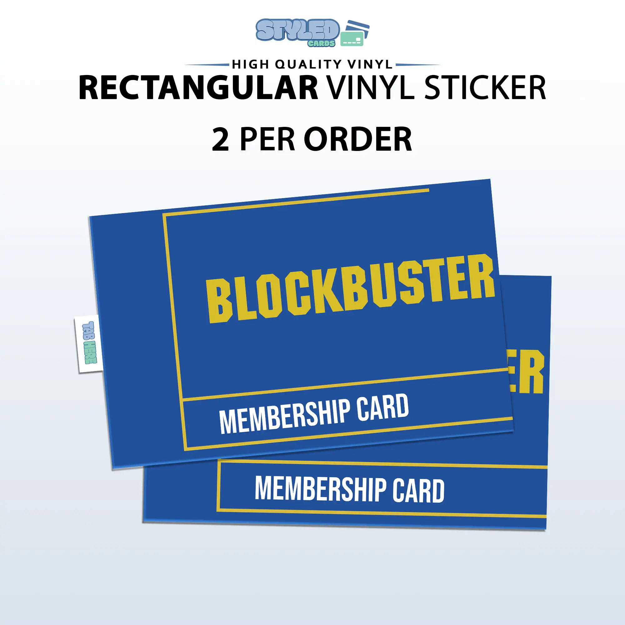 BLOCKBUSTER rectangle vinyl sticker