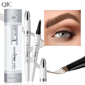Four-Tip Brow Pencil with Micro-Fork Tip • Creates Precise & Natural Brows Effortlessly • Long-Lasting, Waterproof & Sweat-Proof • Ideal for Dates, Travel & Daily Makeup