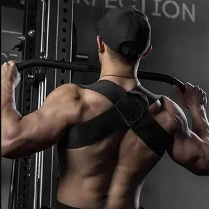 Fitness heavy shoulder straps, bench presses, shoulder support, shoulder training, press lifts, chest straight, straight back correction, open shoulder assist straps, Heavy Shoulder straightener breathable Healthcare