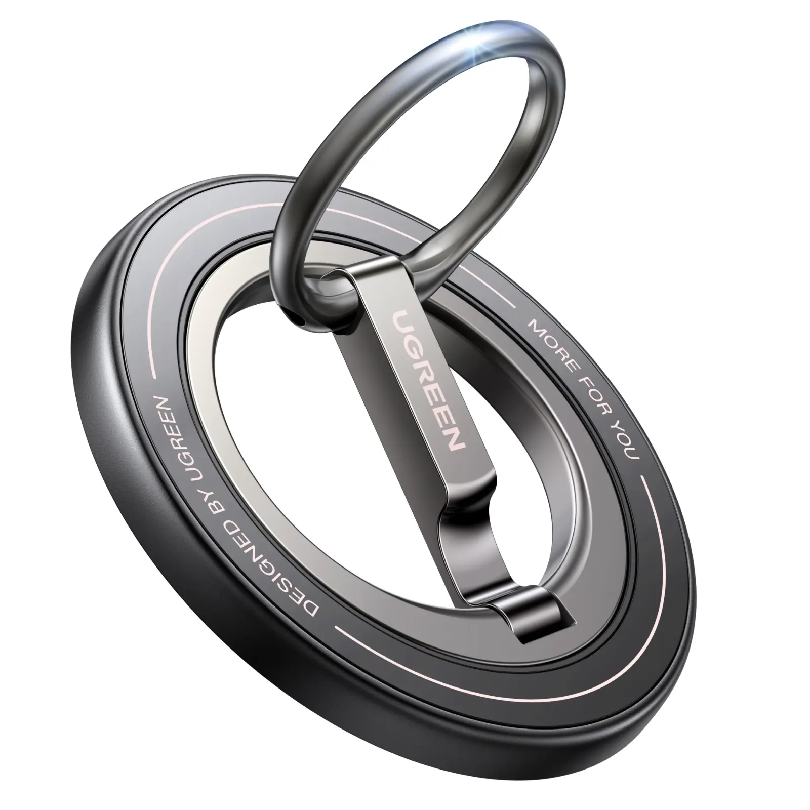 UGREEN Magnetic Phone Grip Ring Holder for MagSafe - 360°Rotating Phone Grip Stand, Dual-Sided Magnetic Cell Phone Finger Ring Kickstand Compatible with iPhone 17/16/15/14/13/12 Pro Max Air summerwins Cellphone