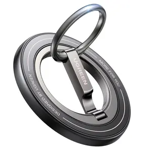 UGREEN Magnetic Phone Grip Ring Holder for MagSafe - 360°Rotating Phone Grip Stand, Dual-Sided Magnetic Cell Phone Finger Ring Kickstand Compatible with iPhone 17/16/15/14/13/12 Pro Max Air