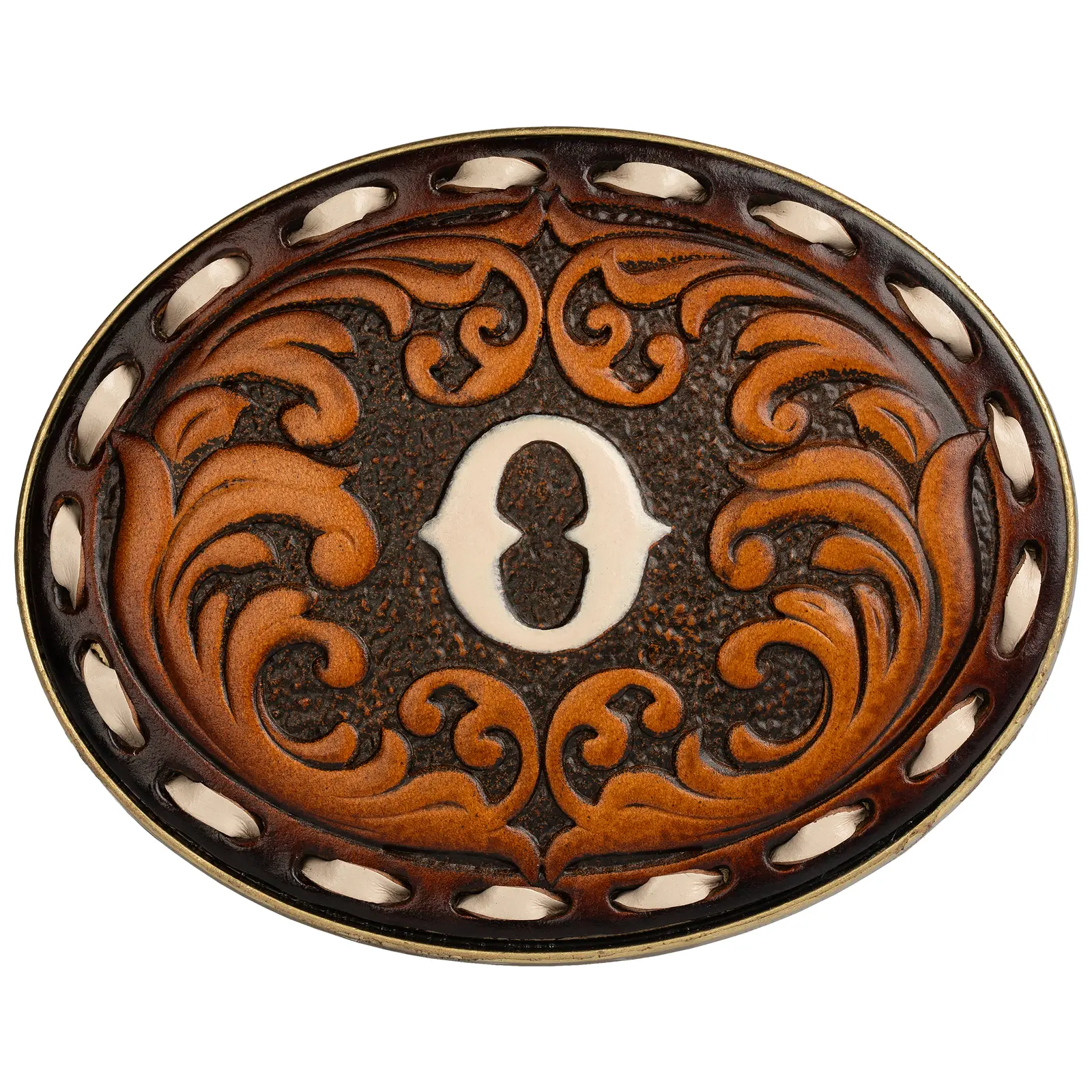 Western Belt Buckle for Cowboy & Cowgirl - Handmade Leather Engraved Initial Letter (A-Z)  - Western Style Accessory，Handcrafted Bespoke Belt Buckle，Cowboy Belt Buckle，Belt Buckles men，Western Belt Buckle,Texas Belt Buckle,Gift for Cowboy