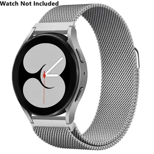 Stainless Steel Watch Band (Band Only), Magnetic Milanese Loop metallic Band, Smartwatch Band for Samsung Galaxy Watch, Wearable Tech Accessories, Smart Watch Strap