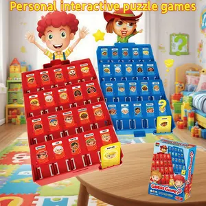 Guess Who Game for Kids, Famous Deduction Activity for 2 Players, Suitable for Ages 3 and Up, Fun Family Board Game, Strategy Board Games