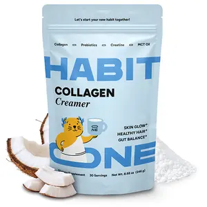 Collagen Protein Creamer with Probiotics, Creatine & MCT Oil (Coconut) - Dairy Free - Made in USA - 30 Servings Beverage Coffee
