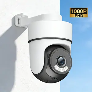FHD 1080P Indoor & Outdoor PTZ WiFi Security Camera, Pan-Tilt, Color Night Vision, IP65, Two-Way Audio, Remote Access, Smart Home Surveillance Camera