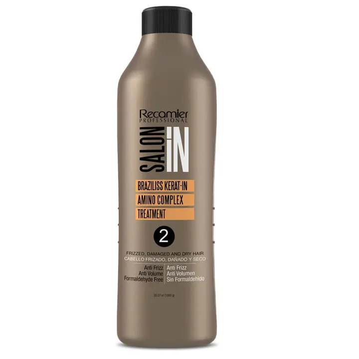 Recamier Contains-Keratin Blend Hair Mask - Chemical-Free, Formaldehyde-Free Haircare for Frizz Reduction, Anti-Frizz, Salon Straightening, Smooth Finish, Chemically Treated & All Types Hair, Shampoo-Compatible, 1000ml(35.27oz)