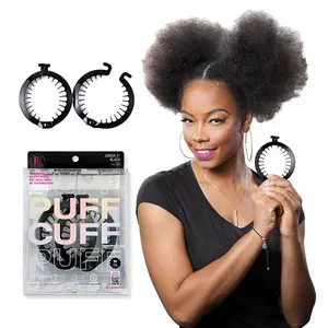 PuffCuff Junior 3" (2 PCS) Hair Clips for Curly Hair | Painless, Tension-Free Loc Accessory For All Textured Hair Types