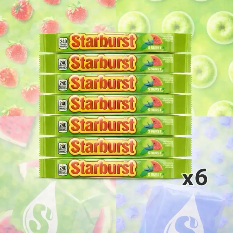 Starburst Assorted Sour Fruit Chews 2.07 oz. 6 Pack