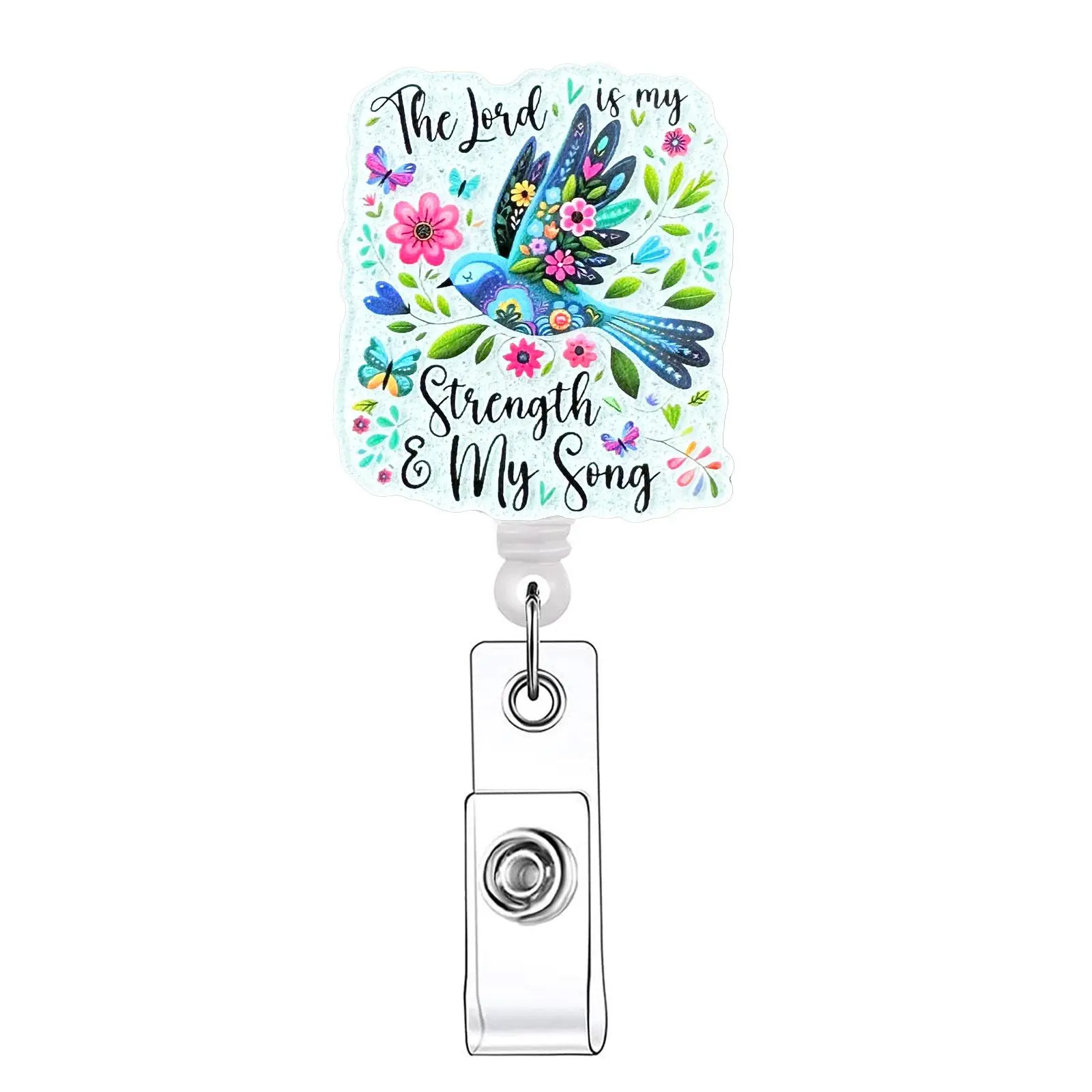 Retractable Badge Reel, Nursing Badge Reel, Medical Badge Reel, Acrylic ID Holder with Clip for Nurses, Doctors, Students & Office Staff, Identification Badges & Supplies, Badge Reels Retractable, ID Badge Holders Retractable