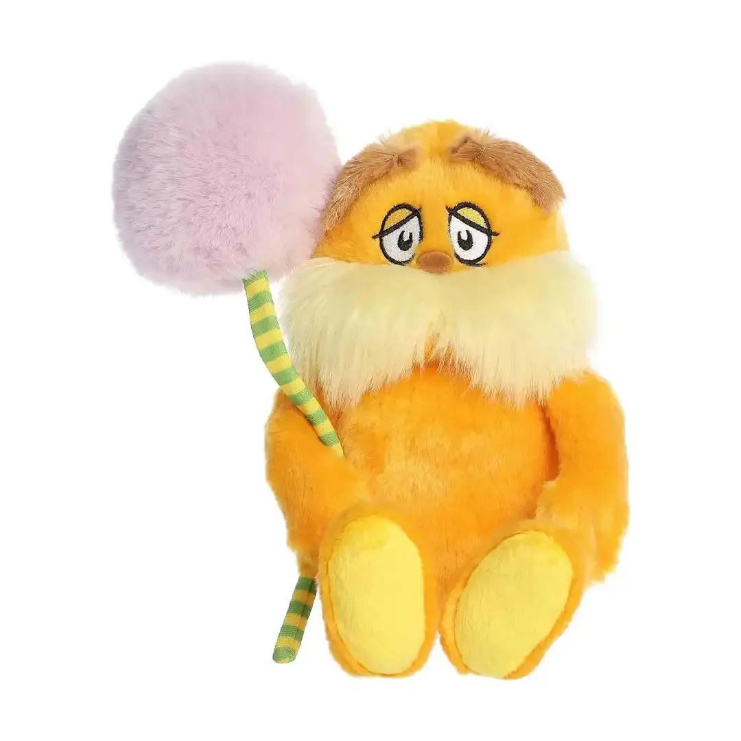 Dr. Seuss The Lorax Stuffed Toy, 11" Polyester Plush with Truffula, Aurora Whimsical Design, Approx. 6.5" x 8" x 11" Size, Playtime Companion, Delightful Discoveries Highlighting Softness, All‑Ages Play
