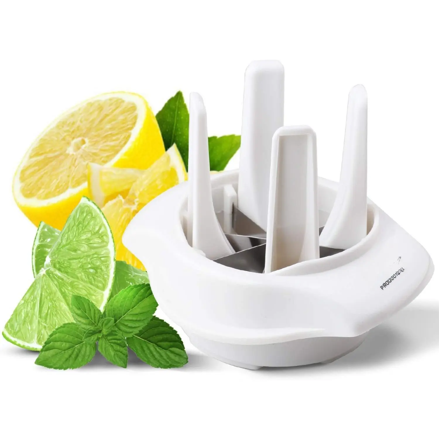 /Lime Slicer, to Garnish  Drink - Stainless Steel Lime  |  Wedge  for  Lime Slices rebanador de limon - Chelda  Salt and