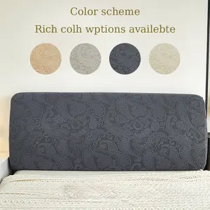 Comfortable Durable Bed Head Cover, Simple Jacquard Velvet Bed Head Cover, Dustproof Easy Install Full Wrap Bed Head Cover