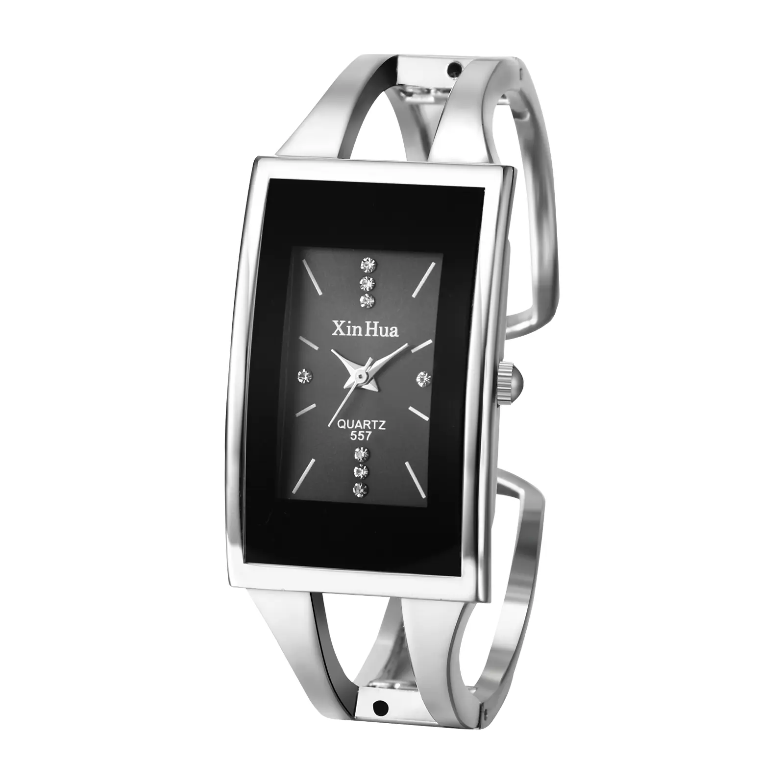 OIDEA Women's Bracelet Watch, Elegant Stainless Steel Cuff Bangle, Rectangular Dial with Zircon Accents, Lightweight 1.36oz Wristwatch for Special Occasions, Christmas, Mother’s Day, 1.36 Oz, Accessories For Women, Bracelets For Women