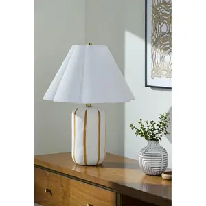 Kinki Short Pleated Shade Accent Table Lamp
