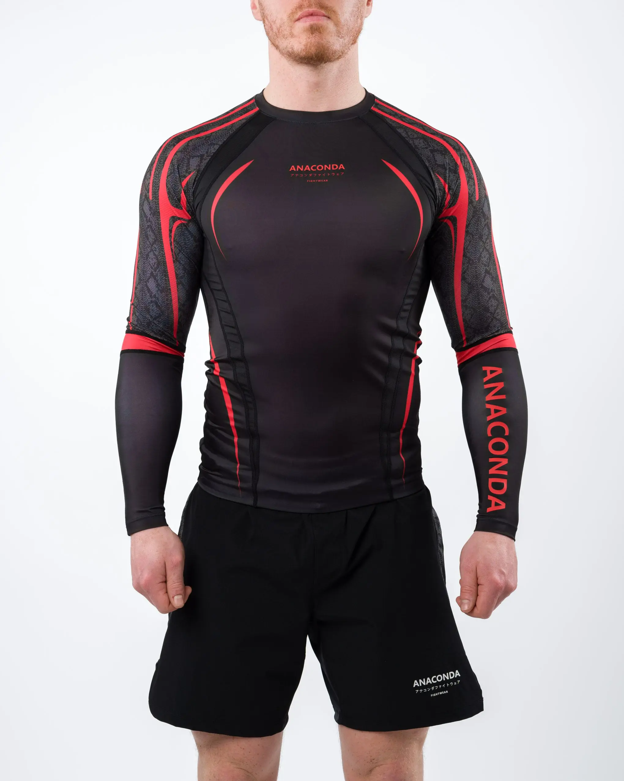 Anaconda X-Vent Long Sleeve Rashguard – Ventilated Compression Shirt for BJJ & MMA