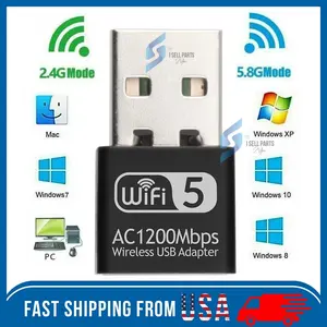 Wireless Lan USB PC Wi-Fi Adapter Network 802.11AC 1200Mbps Dual Band 2.4G / 5G