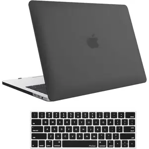 ProCase for MacBook Pro 15 2019 2018 2017 2016 A1990/A1707 with Touch Bar, Hard Shell Case and Keyboard Cover for 2016-2019 MacBook Pro 15" -Black