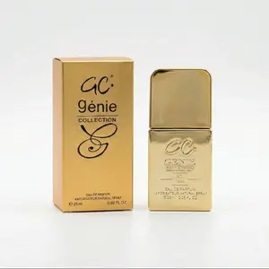Genie Collection Royal Gold - 0.85oz (25ml) Men's Eau de Parfum Sweet Spicy Amber Fragrance with Blood Mandarin Grapefruit Cinnamon Leather Patchouli Signature Scent.