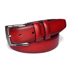 Stacy Adams SA533B-640 Leather Belt Red