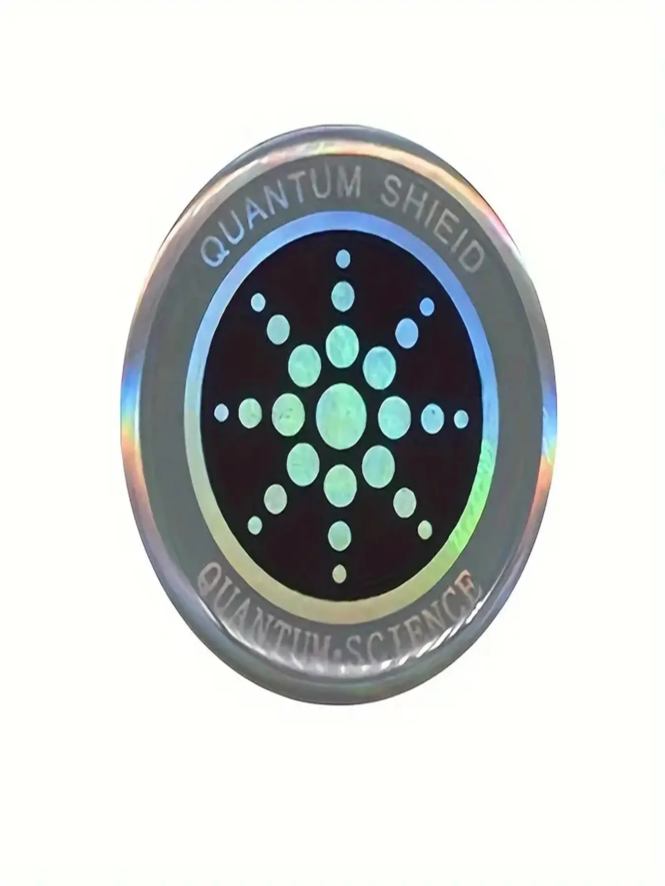 Silver Color Quantum Shield Emf Protection Stickers, 6 Pieces, for Phones, Headphones, Laptops, Microwaves, All Electronic Devices