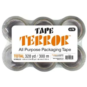 Tape Terror 6-Pack All-Purpose Packing Tape Tape Terror 6-Pack All-Purpose Packing Tape
