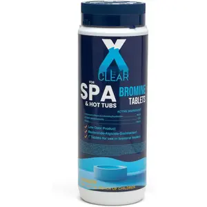 Xtremeclear Bromine Tablets for  & Hot Tub - 1.5 lbs Bottle, 1-Inch Tablets, NSF/ANSI 60 Certified, Long-Lasting Sanitizer for Clean Water
