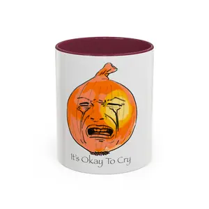 Onion Mug, Mental Health Awareness, Ceramic Cup  (11oz)
