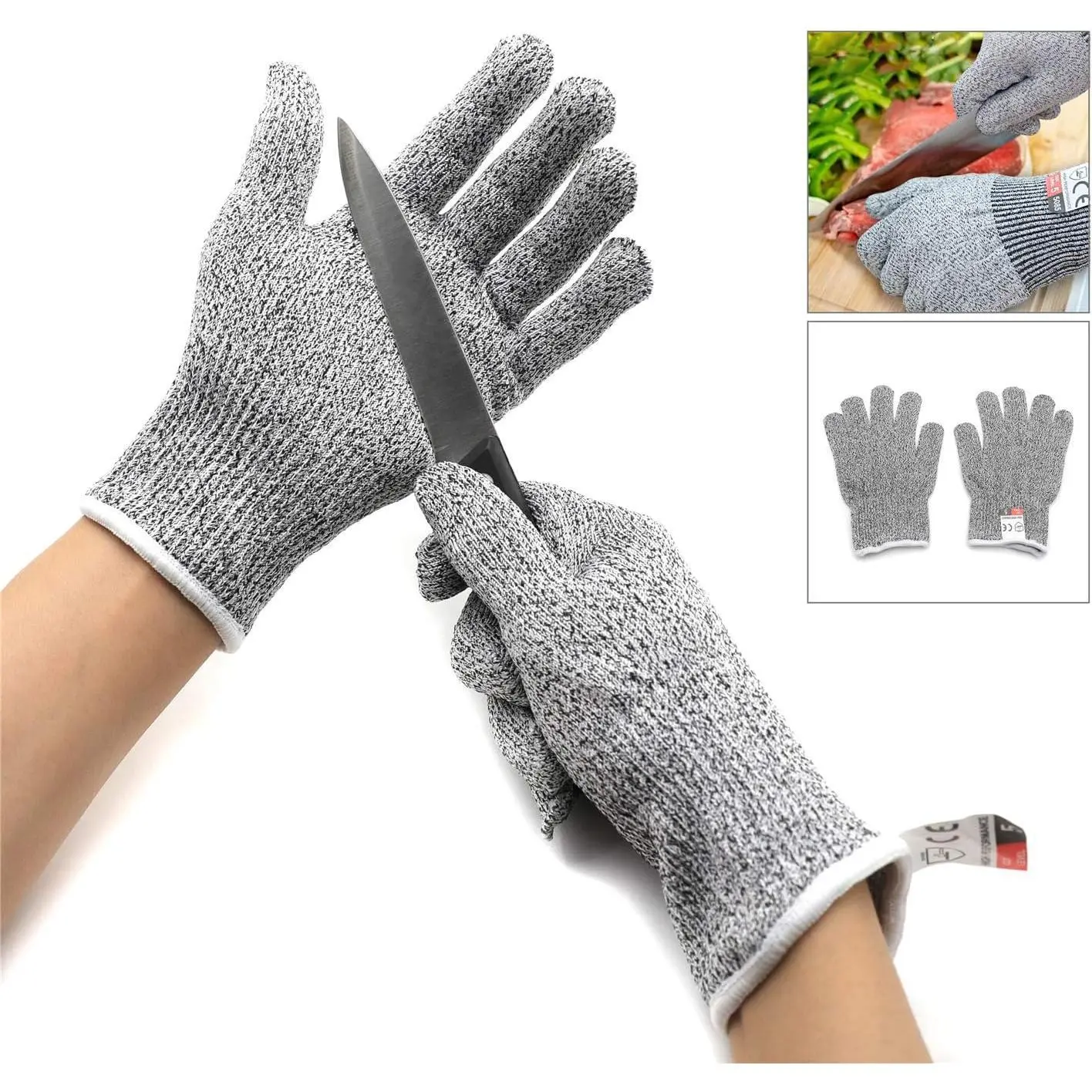 1-Pair Cutting Gloves – Durable Protective Work Safety Gloves for Gardening & Labor Use, Reinforced Cut-Resistant Material, Comfortable Breathable Fit, Non-Slip Grip, Ideal for Pruning, Landscaping, Construction & Heavy-Duty Tasks, Keeps Hands Safe