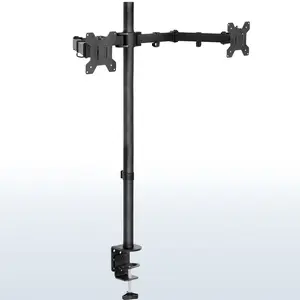 Dual Monitor Extra Tall Desk Mount - 13" to 27" Screens