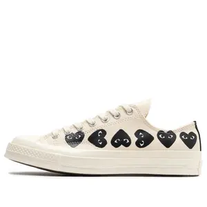 Converse x COMME des GARCONS PLAY Chuck 70 Low 'Multi Heart - White Black' A08150C