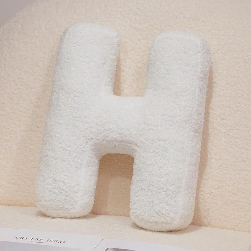 40cm S-B Style English Alphabet 26-Letter Soft Plush Stuffed Pillow, Living Room Sofa Decoration Cushion, Kids' Word Learning Game Toy